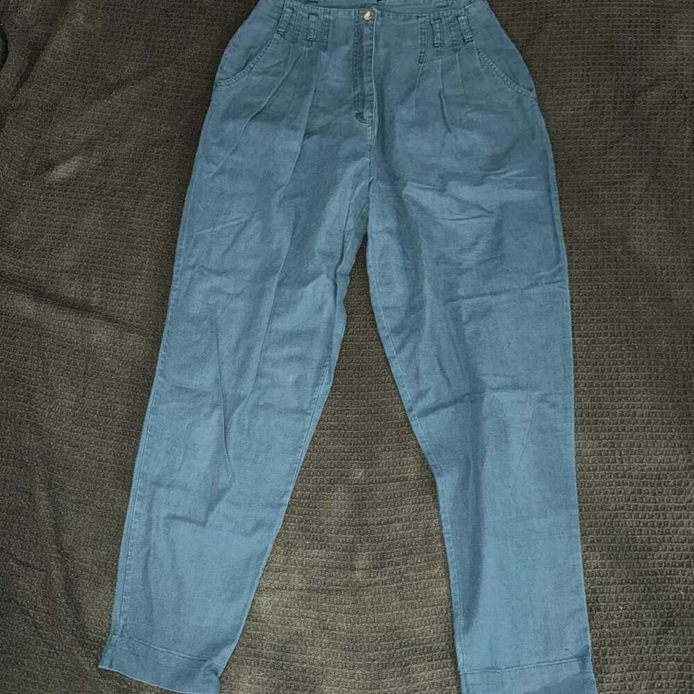 Bobbie Brooks Sport Vintage Pleated High Waist Trousers Size 14